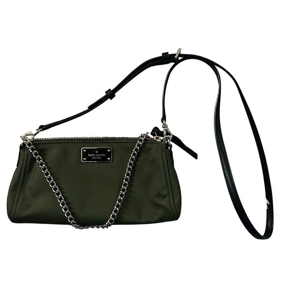 Kate Spade Wilson Road Jane Nylon Convertible Chain Crossbody Sapling Green